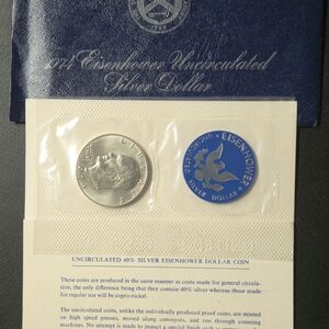 1974-S 40% Silver Eisenhower Dollar OGP (Original Goverment Packaging)